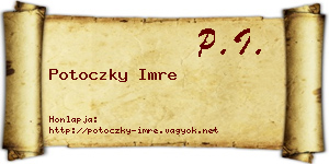 Potoczky Imre névjegykártya